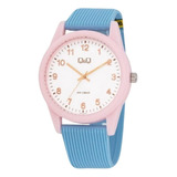  Reloj Q&q Silicona Mujer  Colores Pastel Deportivo