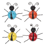 Mariquita Con Forma De Insecto Ladybug Metal Craft, 4 Unidad