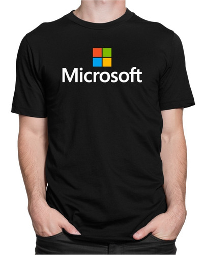 Camiseta Microsoft Nerd Presente Moda Camisa Informática Pc