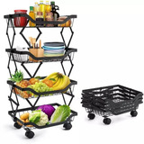 Escurridor Organizador De Cocina Carrito Frutero Verdulero