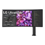 Monitor Gamer Curvo LG Ultrawide 38wq88c Lcd 37.5  Negro Y Blanco 100v/240v