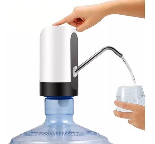 Bomba Dispensador Agua Electrónico Recargable Usb Botellon