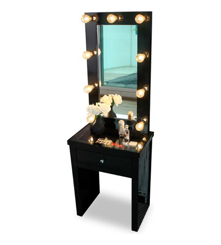 Tocador Con Espejo Vanity Hollywood Minimalista Modelo Bronx