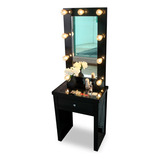 Tocador Con Espejo Vanity Hollywood Minimalista Modelo Bronx