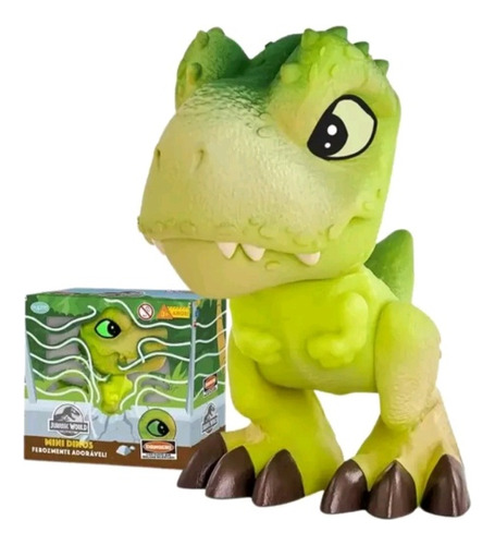 Babydino Mini T-rex Jurassic Park Brinquedo Dinossauro Verde