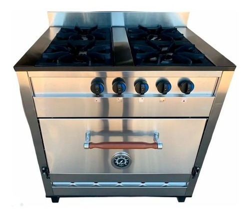 Cocina Industrial Pevi C4gef 4 Hornallas 85cm 