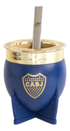 Mate Pampa Boca Juniors +bombilla + Packaging Exclusivo