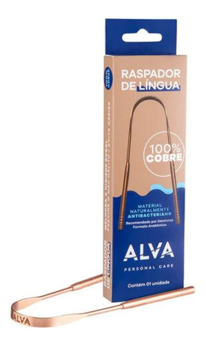 Raspador Higienizador De Cobre Para Língua Alva 100% Cobre