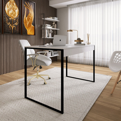 Mesa S/ Prateleiras 0,90 Home Office Estudo