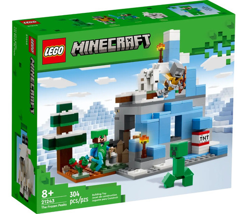 Lego Minecraft 21243 Los Picos De Hielo 304 Piezas 