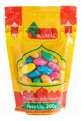 Amêndoas Confeitadas Coloridas 200g - Kamal