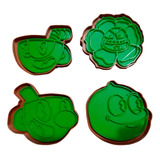 Set X4 Cortantes Galletitas Cookies De Cupheads 