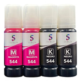 5 Tintas Bk/mg Para Epson 544 Compatible L1250 L3250 L1210