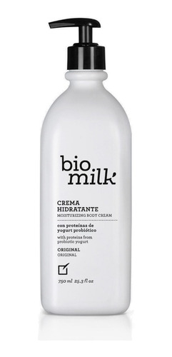 Crema Biomilk Hidratante 750 Ml - mL a $39