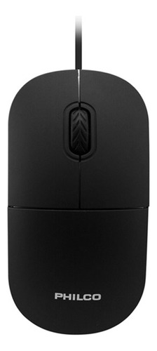 Mouse Óptico Philco Alámbrico Usb-122un Negro 