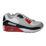 Zapatillas Hombre Colores  White & Red Running Air 72