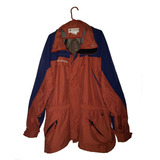 Chamarra Columbia Roja Con Azul Omni Tech Talla Xl