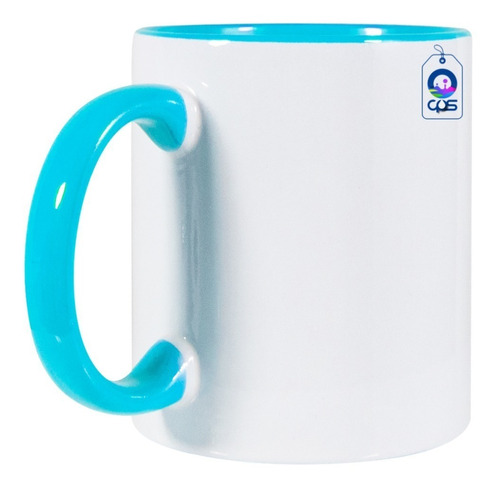 Taza Blanca 11oz. Fondo De Color Calidad A Para Sublimar