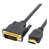 Cable Hdmi A Dvi De 6 Pies, Compatible Con Raspberry Pi, Rok