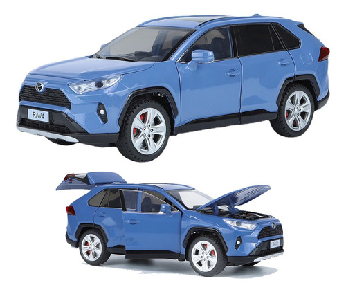 Toyota Suv Rav4 Limited Hybrid Miniatura Metal Coche 1/24