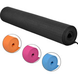 Tapete Yoga Pilates Fitness Portatil Ejercicio Relajacion Color Negro