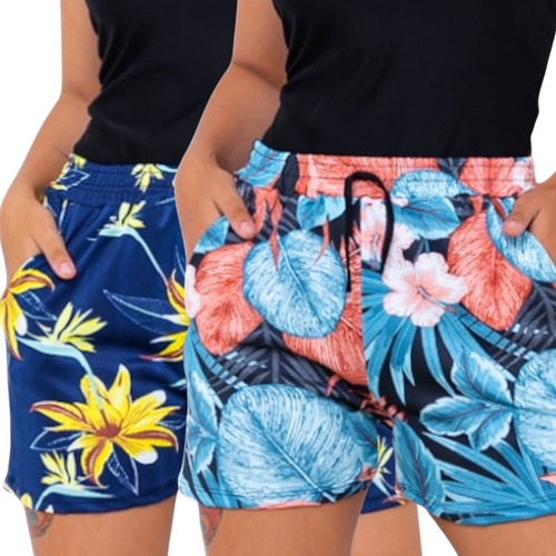 Kit 3 Shorts Bermuda Feminina Promoção Atacado