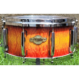 Caixa Pearl Masters Mcx Maple 14x6,5 Quilted Bubinga