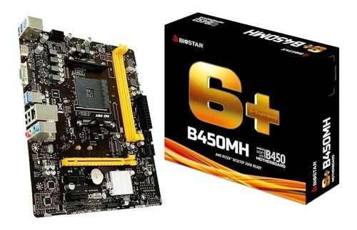 Placa Mãe Biostar B450m-h Ddr4 Hdmi Amd Am4 Micro Atx