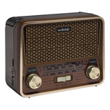 Radio Portatil Mini Retro Bluetooth Audiolab Vintage Usb Sd