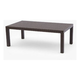 Rst Marcas Op-pect2646 Mesa De Café En Espresso Rattan Muebl