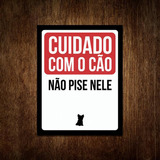 Placa Cuidado Com O Cão Não Pise Nele Yorkshire