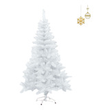 Árvore De Natal Pinheiro Decorativa 1,50mt Branca - Simples 