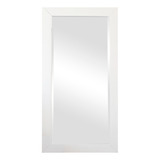 Espelho De Luxo Moldura Branca 50x100 Para Corpo Decoração