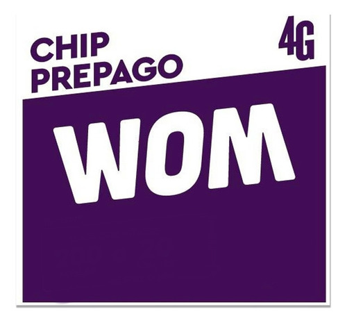 Sim Card Prepago Wom  4g Lte X 50 Unidades Activadas