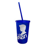 Vaso Con Popote 20 Pzas  Personalizados 16oz Ken