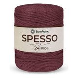 Barbante Spesso 24 Fios - Bordô - Euroroma - 1kg | Crochê