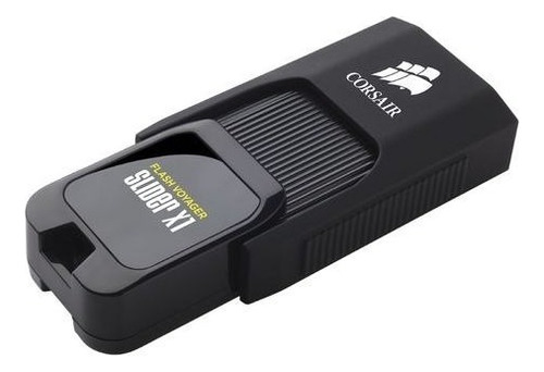 Pen Drive Corsair Flash Voyager Slider X1 De 256 Gb, Color Negro