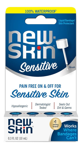 New Skin Curita Flexible Liquido 10ml Piel Sensible 1 Pieza