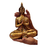 Buda Sentado Grande Hindu Tibetano Estatueta Decoração 