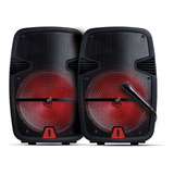 2pack Baffle Bocina Inalámbrica Stf Boom Xl 2.0 8  Pulgadas Color Negro