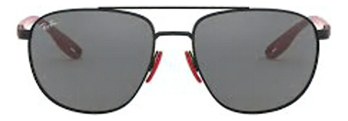 Óculos De Sol Ray-ban Scudeira Ferrari Vermelho 0rb3659m Cor Preto Cor Da Armação Preto Cor Da Lente Green Desenho Oval