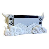 Base Dock Decorativo Nubes Japonesas Nintendo Switch