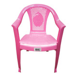 Sillon Infantil Plastico Apilable Apoyabrazos Francesca Rosa