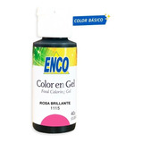 Color Gel Rosa Brillante 40 Grs Enco 1115