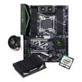 Kit Gamer Placa Mãe X99 Huananzhi F8 Xeon E5 2650 V4 256gb 