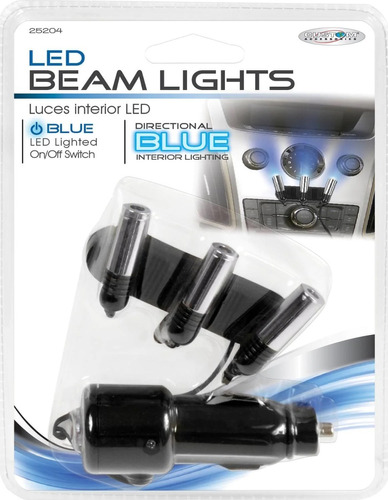 Luces Interiores De 3 Leds Azules Ultra Brillantes