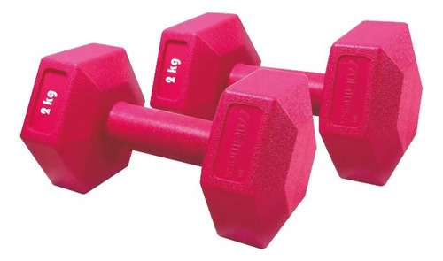 Mancuerna 2kg X 2 Unidades Calidad Pvc Gym Fabrica 770store