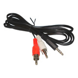 Cable De Audio 2 A 1 ( 2 Rca...a 1 Auxiliar 3.5mm)