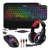 Kit Accesorios Juegos Ritz Gear Rgb | Paquete Pc Con Led 4 Y