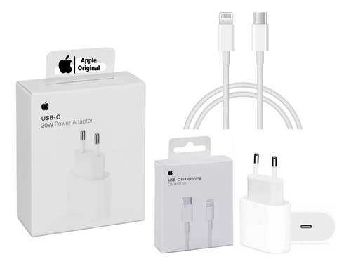 Cargador Rapido 20w Originales Para iPhone 14 13 12 + Cable